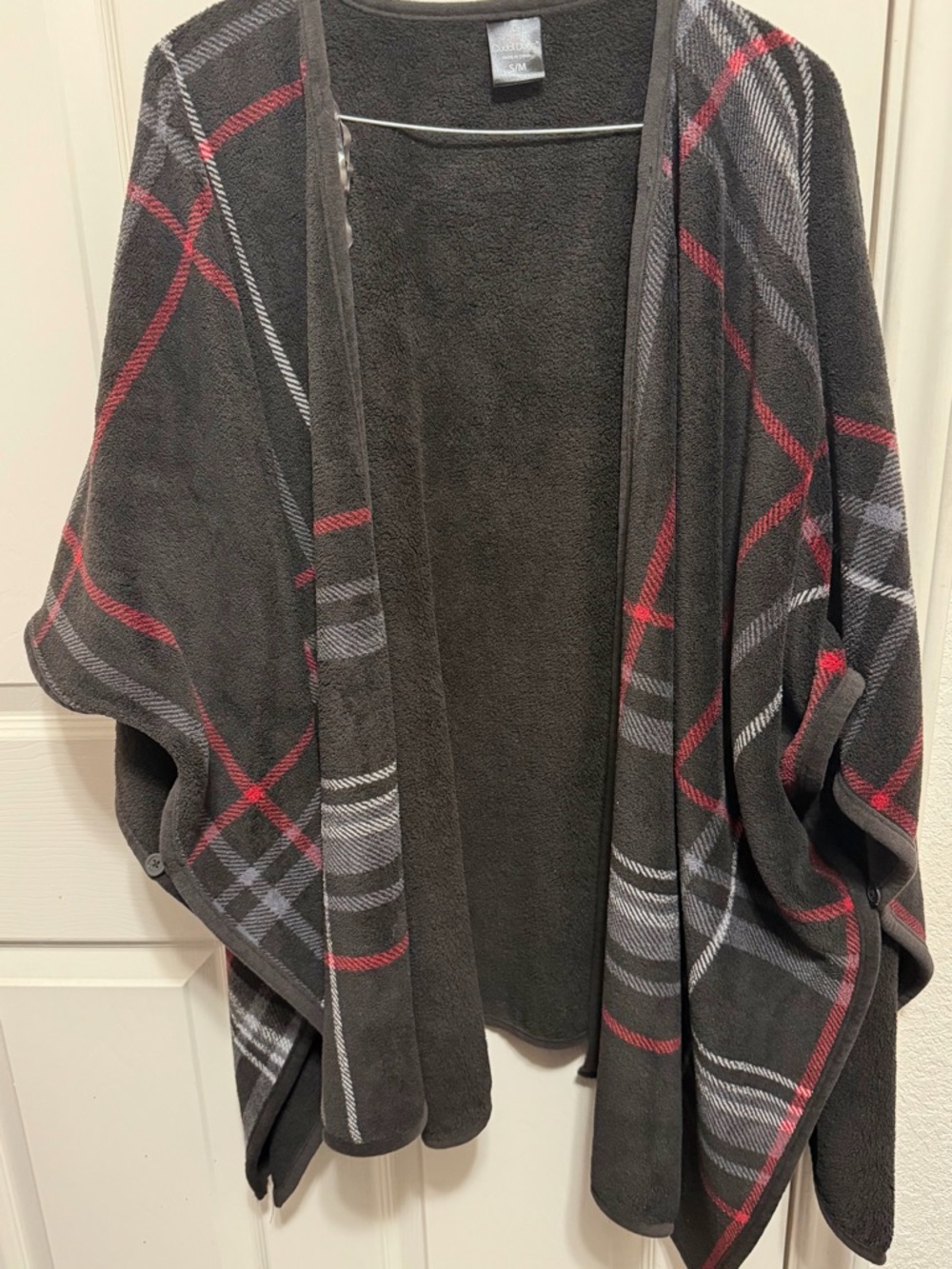 Cuddl Duds Black Plush Fleece Top - S/M